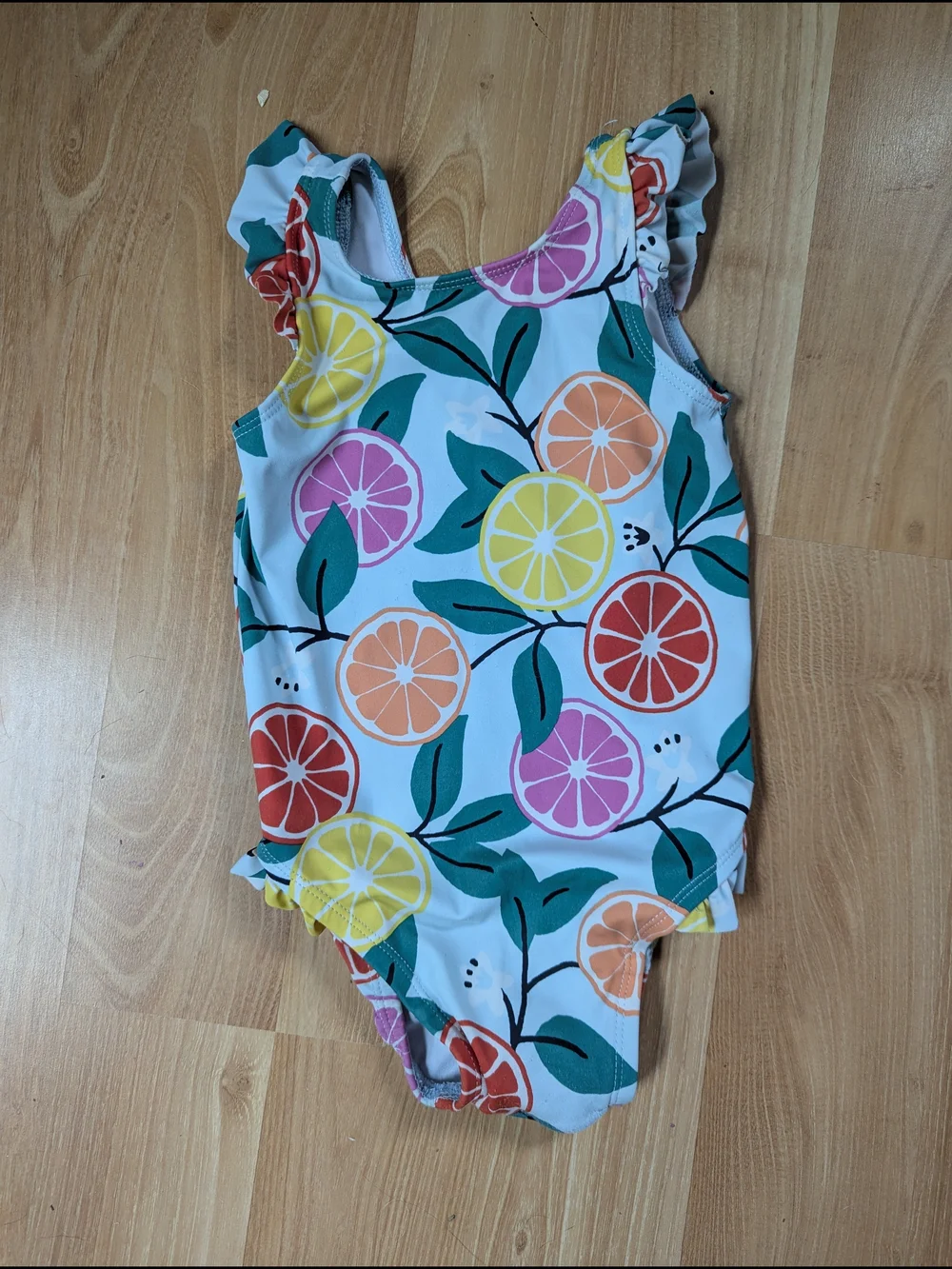 Bundle: Hanna Andersson 2T Swimsuit Set (Mermaid + Citrus)